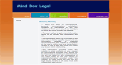 Desktop Screenshot of mindboxlegal.com