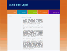 Tablet Screenshot of mindboxlegal.com